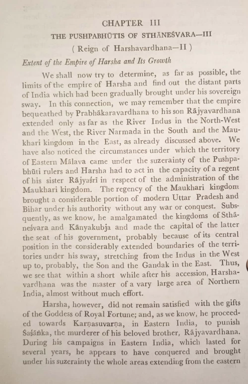 Harsha and His Times Glimpses of Political History during the Seventh Century